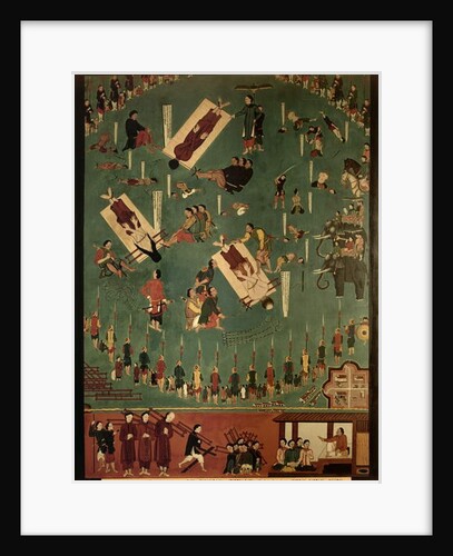The Martyrdom of the Blessed Mi, Duong and Truat at Tongking, China, in 1838 1838 by Indo-Chinese School