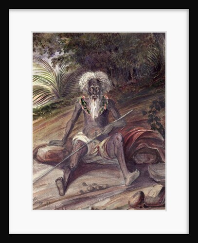 Old man from the Marquesas Islands, c.1842 by Maximilien Radiguet