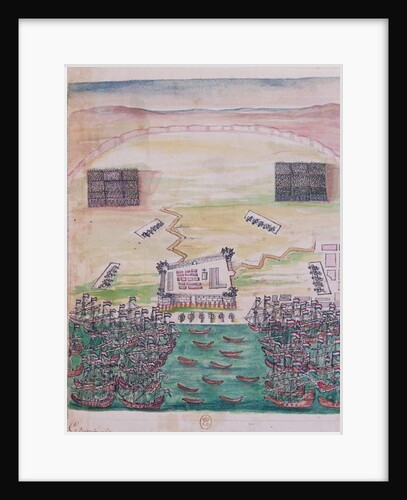 The Dutch siege of Pondicherry in August 1693 by French School
