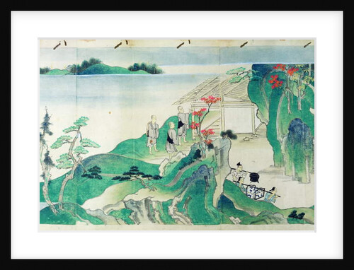 Servants, from an illustrated history of the life of the monk Ippen by Japanese School