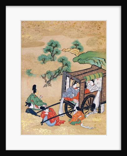 The Monk Shogaku's Servants Resting by Japanese School