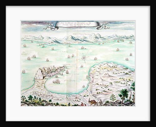 View of the Siege of Gibraltar in 1704 by French School