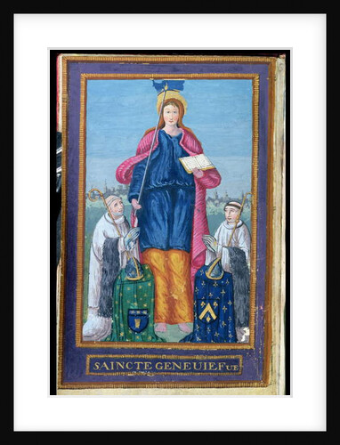 Ms 1847 Depiction of St. Genevieve by French School