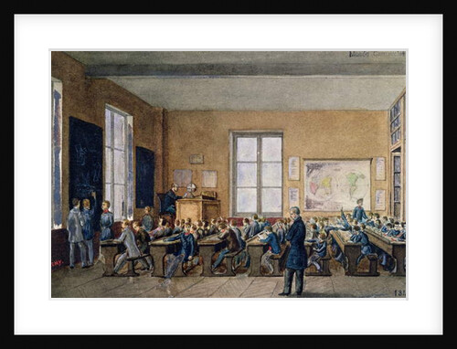 Classroom at the Institution Caillet, rue de la Cite, Paris, 1845 by G. Remy
