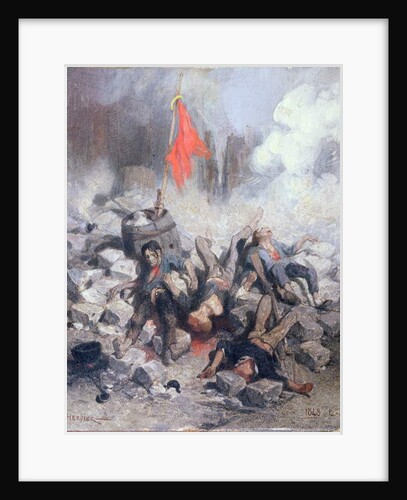 Victims at a Barricade in June 1848 by Louis Adolphe Hervier
