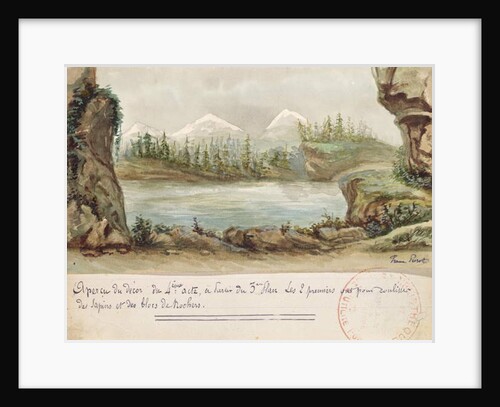 Set design for the Act IV of the opera 'William Tell' by Gioacchino Rossini performed on 3rd August 1829 at the Paris Opera by French School