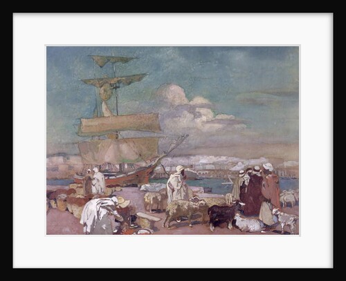 The Port of Algiers, c.1900 by Leon Cauvy