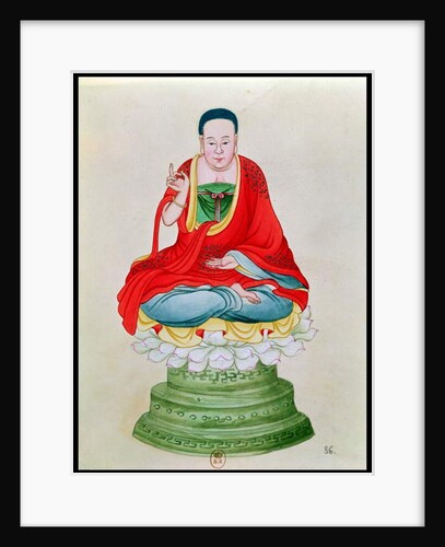 Buddha seated on a lotus flower by School Chinese