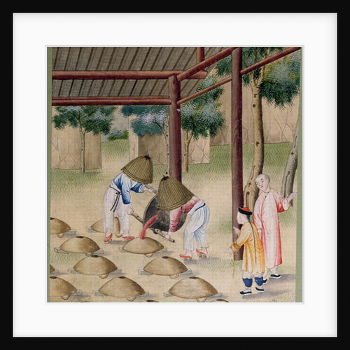 Working in a Traditional Forge by School Chinese