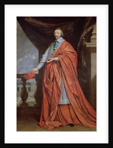 Portrait of Armand-Jean du Plessis, Cardinal Richelieu by Philippe de Champaigne