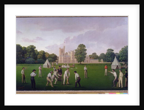 Cricket at Canford Manor, 1855 by English School