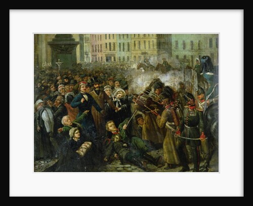 Massacre of Michal Landy, 8th April 1861 by Polish School