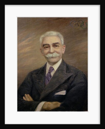 Portrait of Baron Pierre de Coubertin by School French