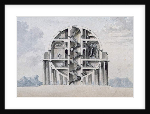 Design for a House for a Cosmopolite, 1783 by Antoine Laurent Thomas Vaudoyer
