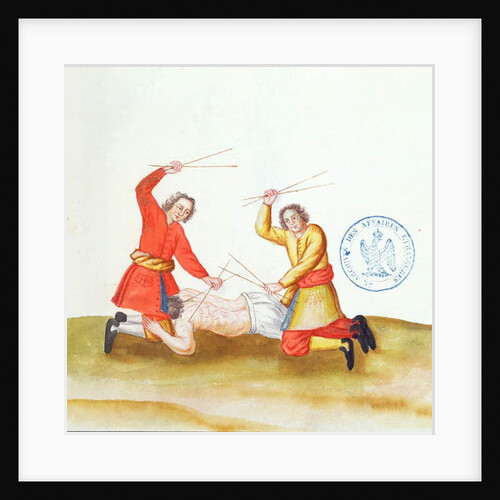 Punishment with Sticks by French School