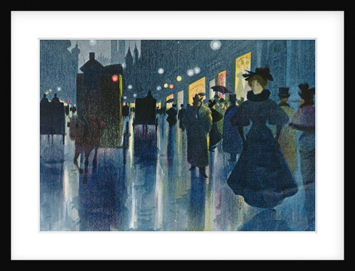 Munich Street at Night by Karl Vetter