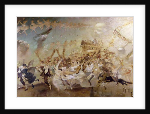 Parce Domine...decoration for the cabaret 'Le Chat Noir' by Adolphe Leon Willette