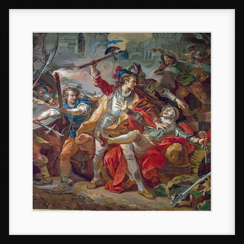 The murder of Etienne Marcel design for a Gobelins tapestry, 1783 by Jean-Simon Berthelemy