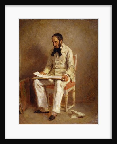 Portrait of Ernest-Aime Feydeau by Charles Joshua Chaplin