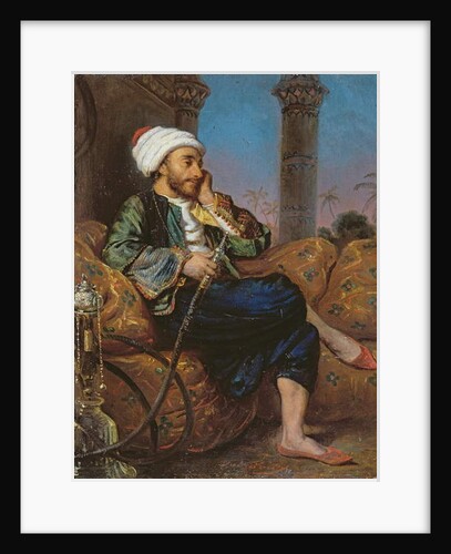 An Egyptian Man Smoking a Hookah by Louis Leopold Boilly