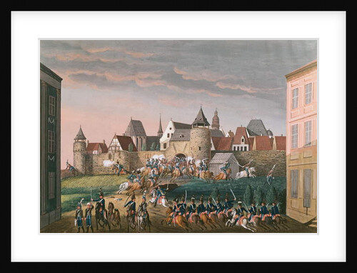 Rush of Imperial troops at Hoscht, 28th August 1800 by French School