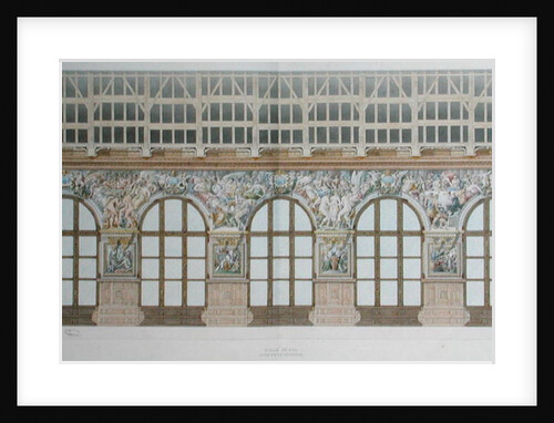 Ms 1014 Elevation of the ballroom at Fontainebleau by Charles Percier