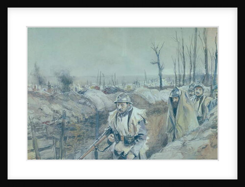 A Trench in Artois, 1915-16 by Francois Flameng