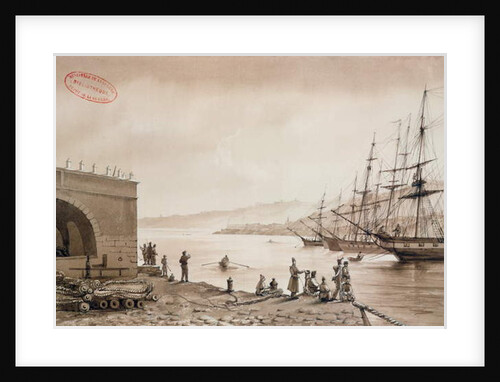 View of Fort Bab Azoun from the Port, Algiers, c.1830-31 by Yung Yung