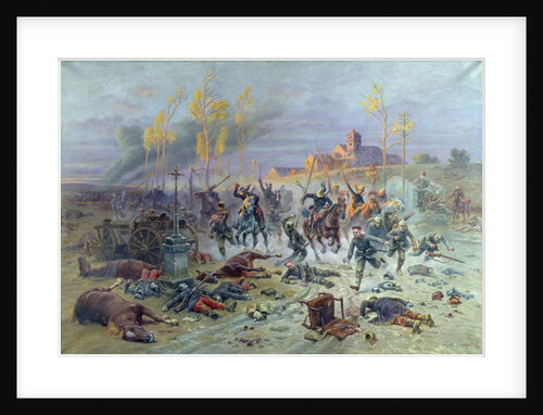 The Charge of French Soldiers at the Battle of the Marne, 8th or 9th September 1914, 1915 by Eugene Chaperon