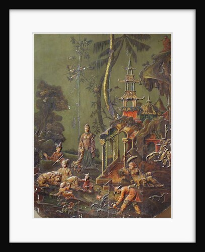The Earth, detail of the Grand Cabinet Chinois from the Hotel Richelieu, place des Vosges, c.1728-31 by French School