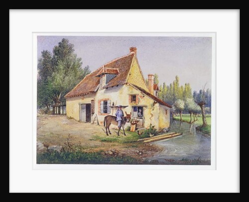 Farm in the Epernay region, c.1850 by French School