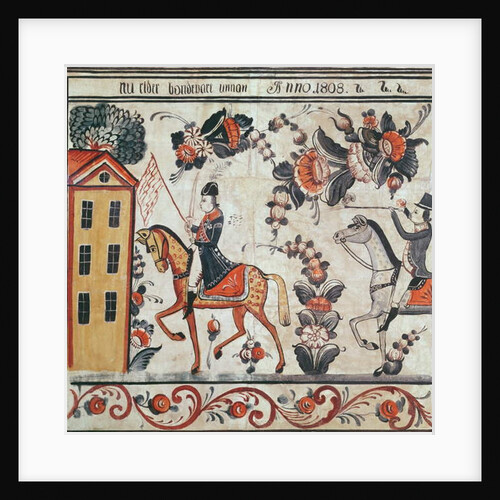 The flight of Napoleon, 1808 by Swedish School