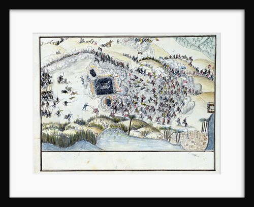 Ms.1688, Desert Battle during Bonaparte's Egyptian Campaign, 1798 by French School