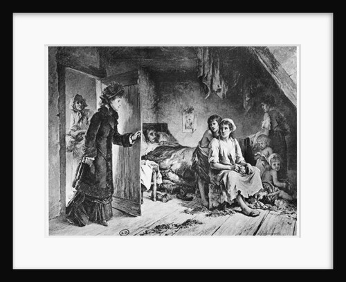 At the House of the Poor, c.1880 by Adrien de Boucherville