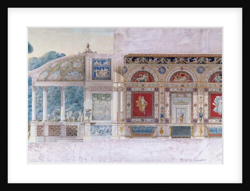 Design for an Hotel Particulier on the Champs Elysees for Hortense de Beauharnais, Queen of Holland by Charles & Fontaine Pierre Percier