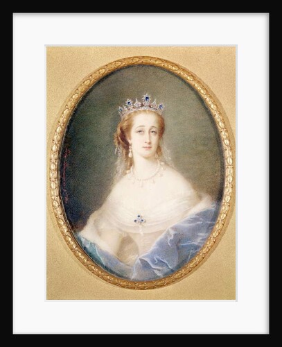 Portrait miniature of the Empress Eugenie, 1860 by Pierre Paul Emmanuel de Pommayrac