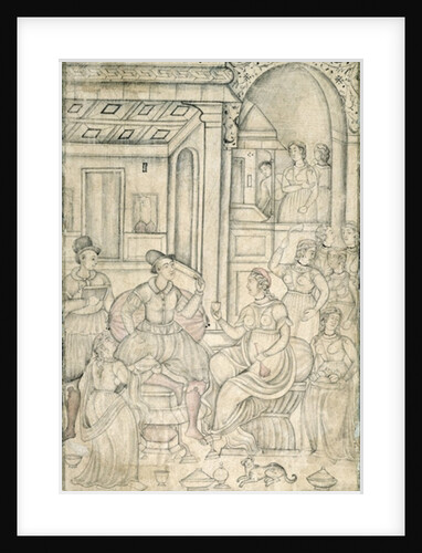 Portuguese sailors with Indian women by Indian School