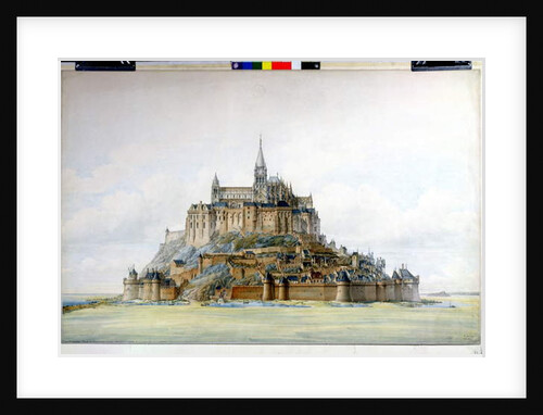 Project for restoration of Mont Saint-Michel, March 1875 by Edouard-Jules Corroyer