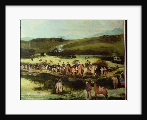 Simon Bolivar and Francisco de Paula Santander travelling to Bogota with the army of the 'Libertador' after the victory of Boyaca, 10th August 1829 by Francisco de Paula Alvarez