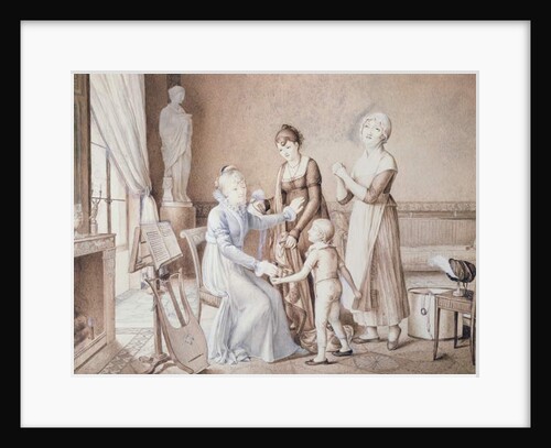 Scene of Family Life, early nineteenth century by French School