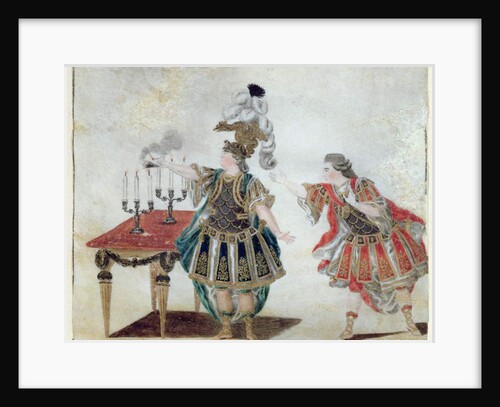Pompey and Perpenna in the tragedy 'Sertorius' by Corneille, c.1780 by Wirscher Wirscher