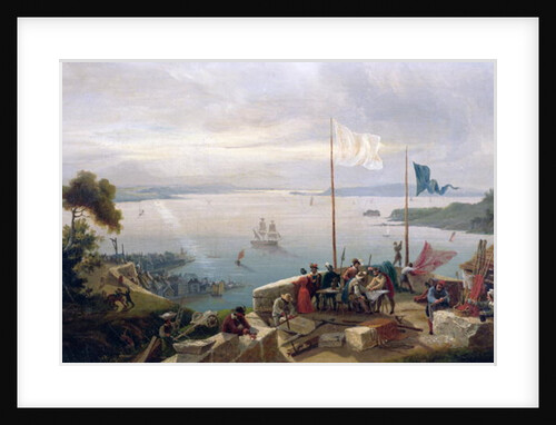 Foundation of the city of Quebec by Samuel de Champlain in 1608, 1848 by Ambroise-Louis Garneray