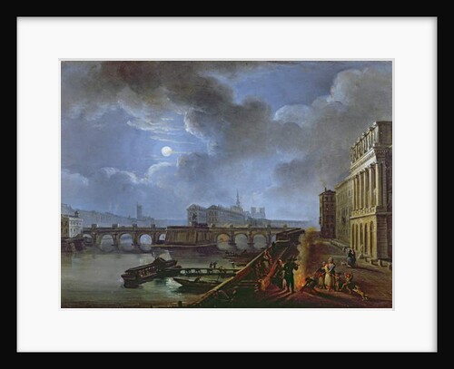 View of the Seine from the Left Bank, end eighteenth century by French School