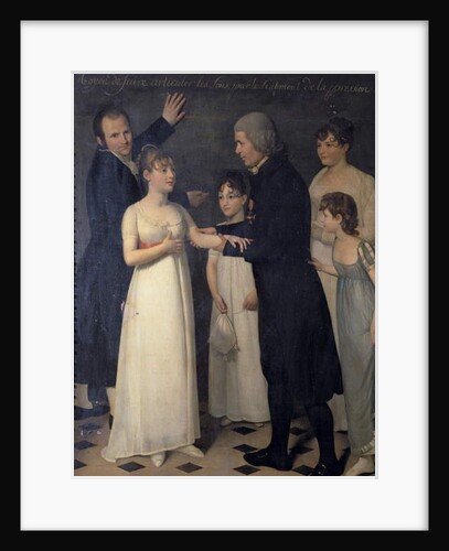 Abbe Roch-Ambroise Cucurron Sicard Teaching Children Sign Language, 1806 by Jerome Martin Langlois