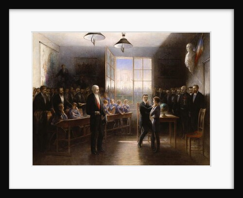 Visit of President Felix Faure to the Institution Nationale des Sourds-Muets, 1887 by Hendrieus Jacobus Burgers