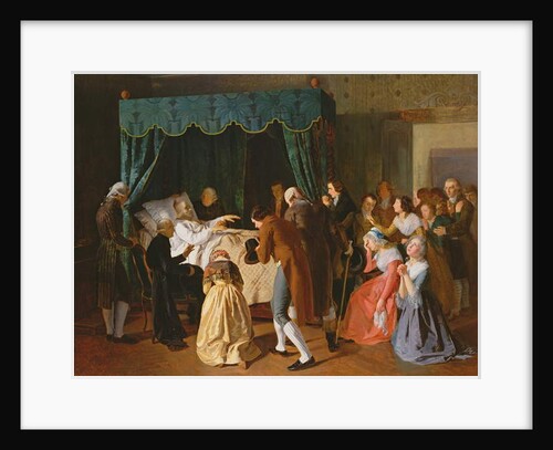 The Last Moments of Abbe Charles Michel de l'Epee 1838 by Frederic Peyson