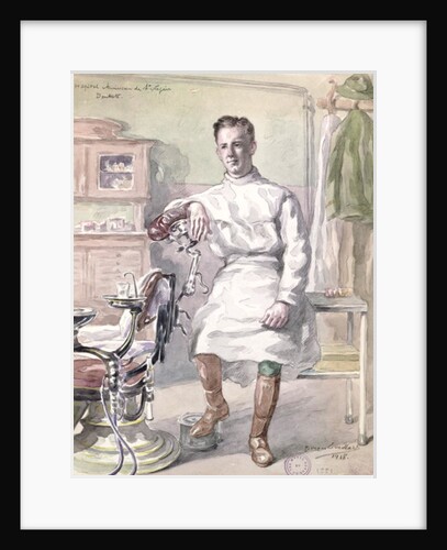 Military Dentist at the American Hospital of St. Nazaire, 1918 by Georges Eveillard