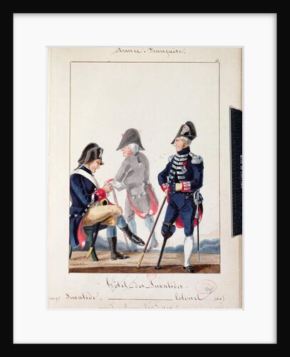 Patients at the Hotel des Invalides, 1809-11 by French School