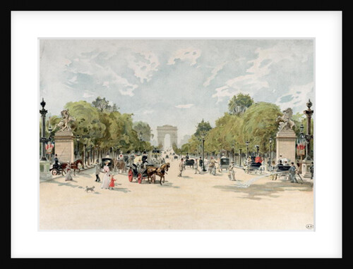 The Avenue des Champs-Elysees, c.1895 by French School