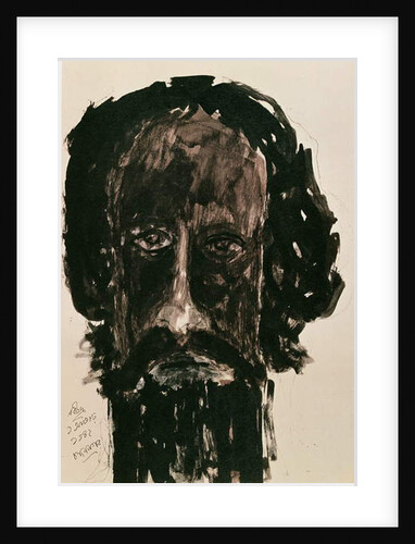 Self-portrait by Rabindranath Tagore